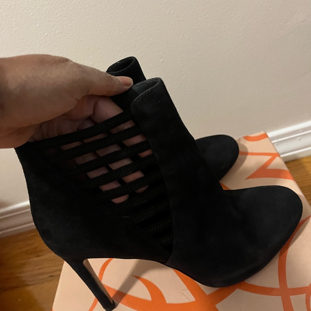 Via Spiga Black Heeled Boots - Picture 3 of 3